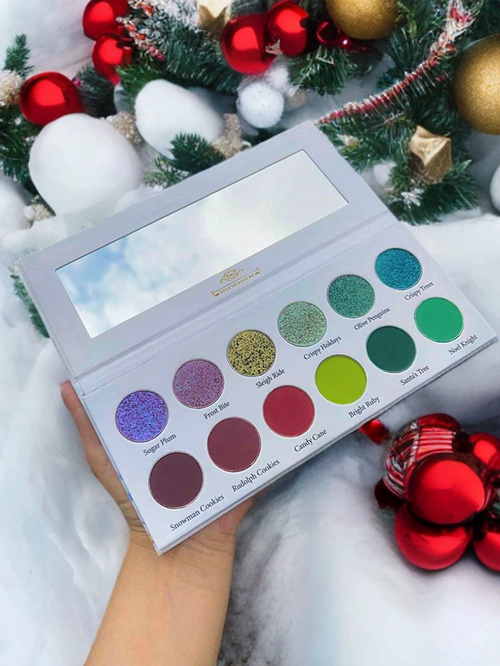 Jingle Bell Ruby Eyeshadow Palette (NON MAGNETIC)