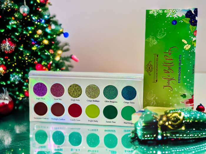 Jingle Bell Ruby Eyeshadow Palette (NON MAGNETIC)