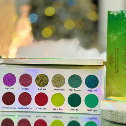 Jingle Bell Ruby Eyeshadow Palette (NON MAGNETIC)