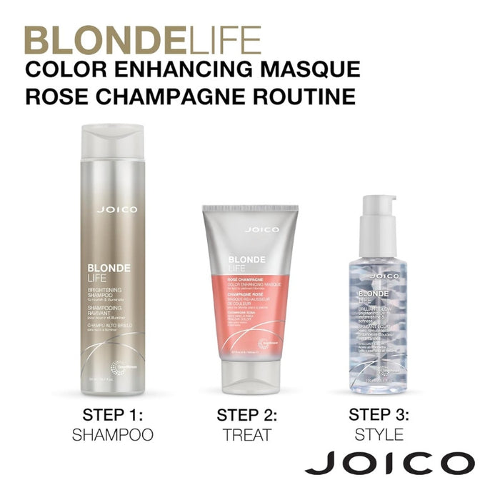 Joico Blonde Life Colour Enhancing Masque 150ml - ROSE