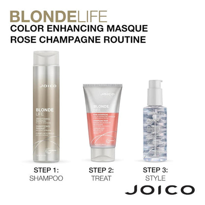 Joico Blonde Life Colour Enhancing Masque 150ml - ROSE