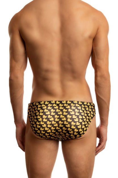 Jack Adams Just Ducky Low-Rise 1" Swimsuit in black - premium,  fashionable and fun swimsuits, swim briefs, swim trunks and swim bikinis