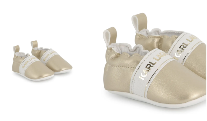 KARL LAGERFELD KIDS logo-print slippers