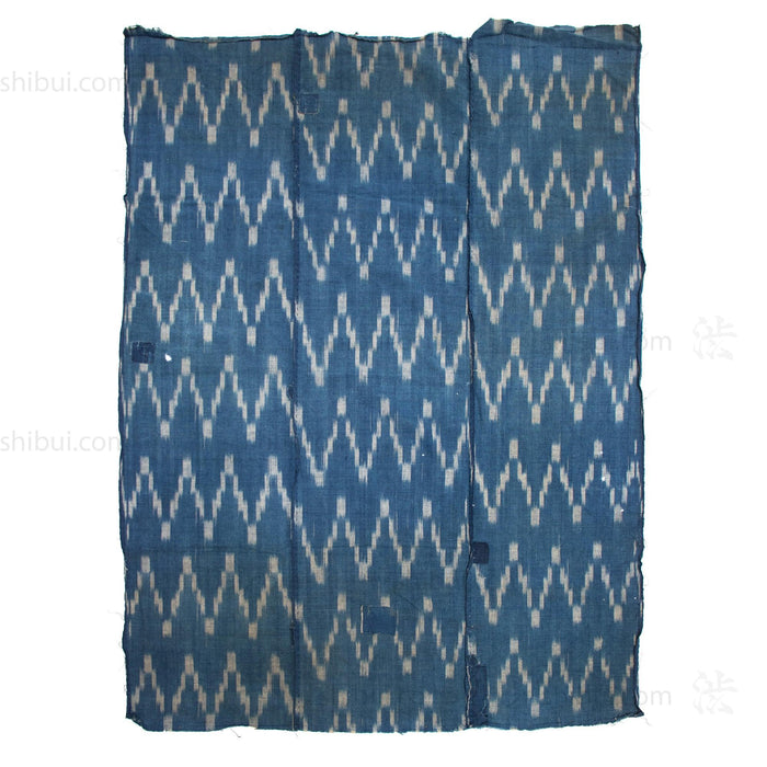 Kasuri Three Panel | Japanese Indigo Cotton