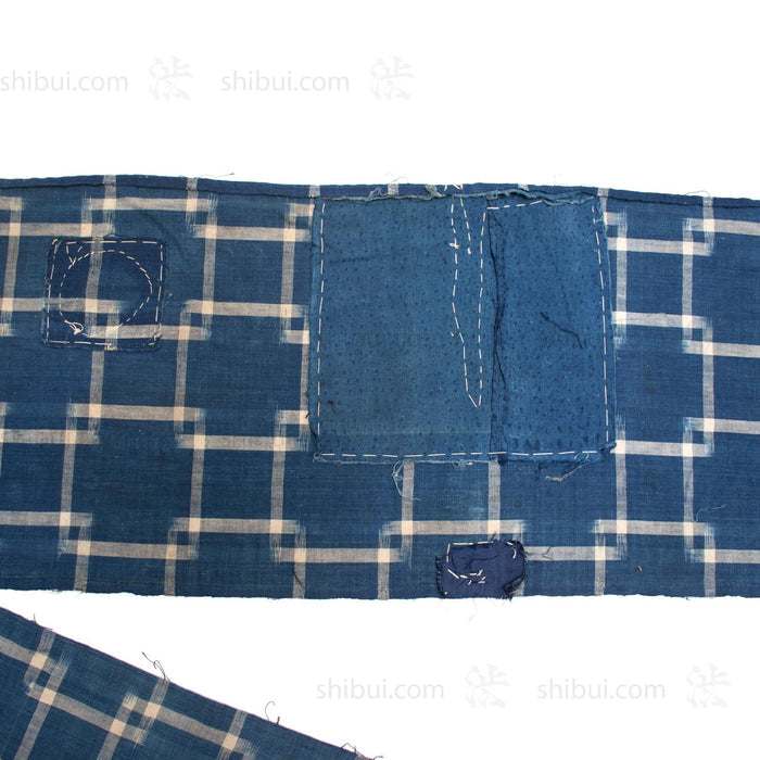 Kasuri Two Panel | Japanese Indigo Cotton
