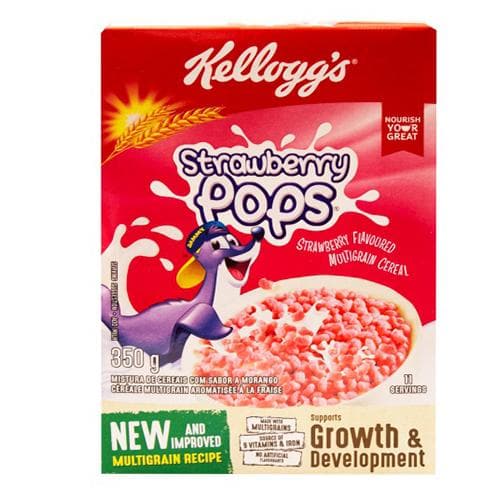 Kellogg's Strawberry Pops (350g) | Food, South African | USA's #1 Source for South African Foods - AubergineFoods.com