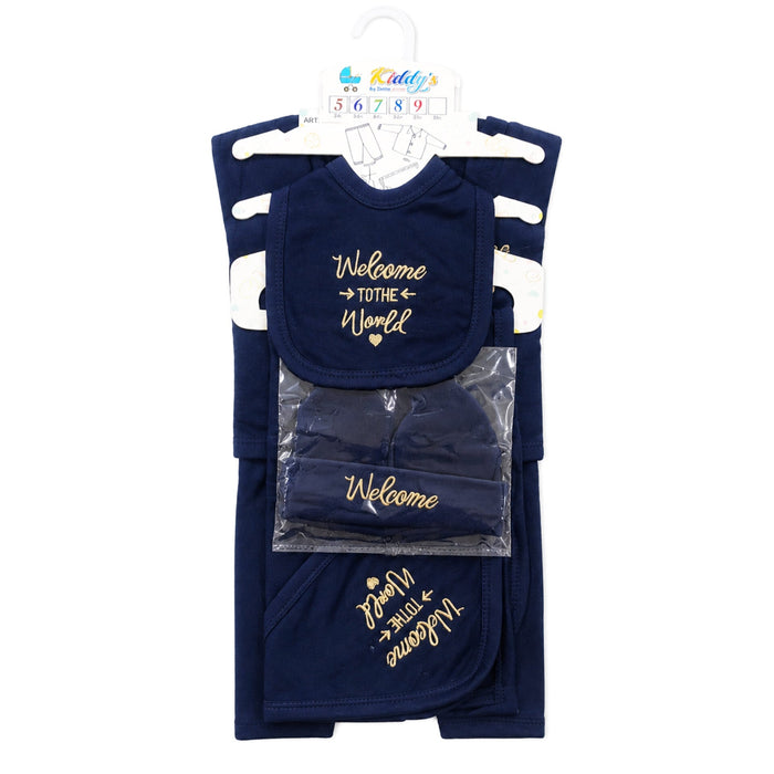 Kiddy's - Cotton Interlock - 6 Pieces - Welcome - Starter Set - Navy