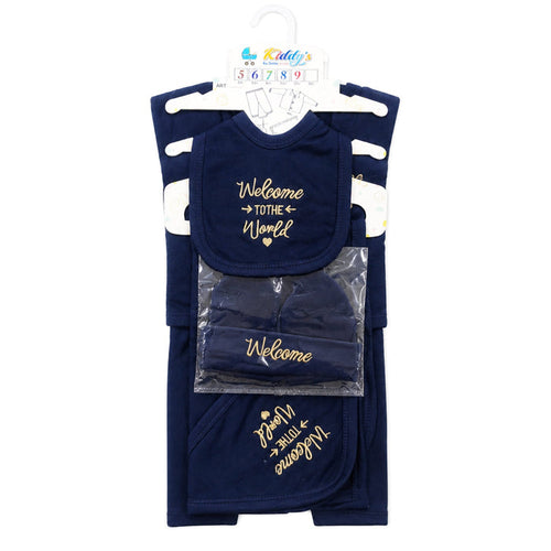 Kiddy's - Cotton Interlock - 6 Pieces - Welcome - Starter Set - Navy
