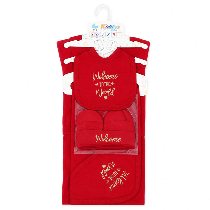 Kiddy's - Cotton Interlock - 6 Pieces - Welcome - Starter Set - Red
