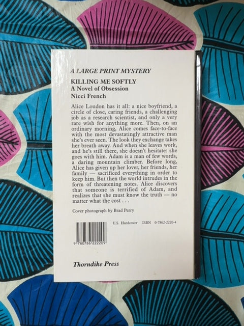 Killing Me Softly back cover
