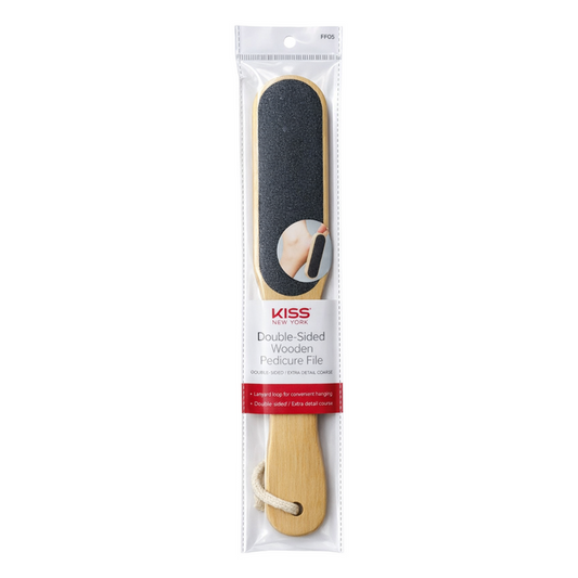 KISS NEW YORK Double-Sided Wooden Pedicure File #FF05