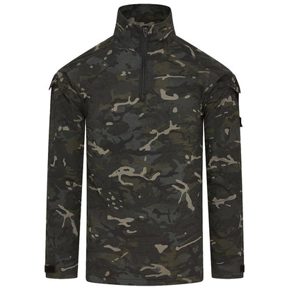 front view of kombat spec ops ubacs black btp camo