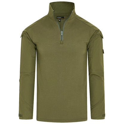 open quarter zip of kombat olive green spec ops ubacs
