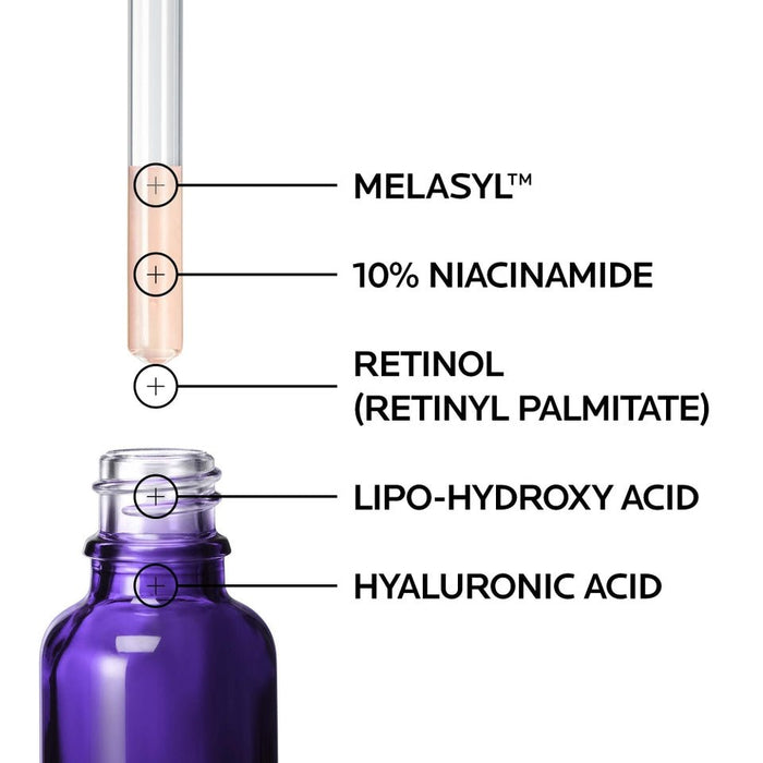 La Roche Posay Mela B3 Dark Spot Corrector Serum with Niacinamide 30ml - Renewed. سيروم لاروش بوساي ميلا بي 3 مصحح للبقع الداكنة مع النياسيناميد 30 مل - متجدد - Princess Cosmetics Qatar