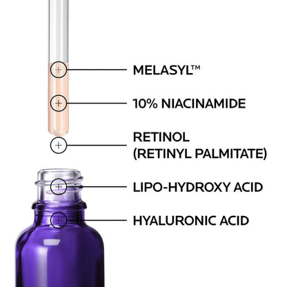 La Roche Posay Mela B3 Dark Spot Corrector Serum with Niacinamide 30ml - Renewed. سيروم لاروش بوساي ميلا بي 3 مصحح للبقع الداكنة مع النياسيناميد 30 مل - متجدد - Princess Cosmetics Qatar
