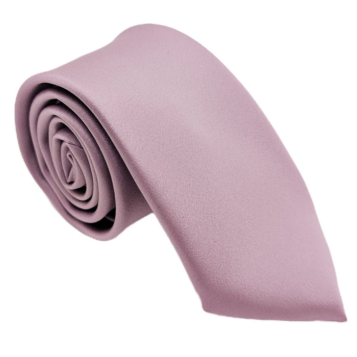 Lavender Frost Tie - Wedding Accessory | Handmade Men’s Necktie in a soft lavender hue, rolled for display in apparel accessories category.