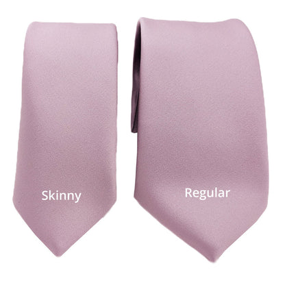 Lavender Frost Tie - Wedding Accessory | Handmade Men’s Necktie shown in skinny and regular widths, ideal for personalized wedding styling.
