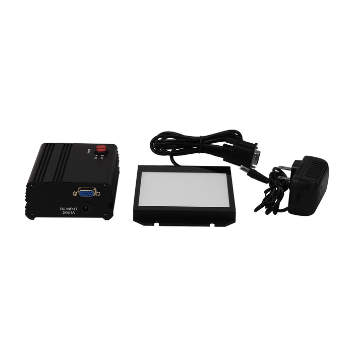 LED Microscope Back Light 4x4 inch, SKU ML21231222, three quarter front view