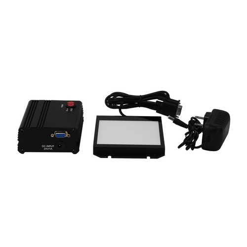 LED Microscope Back Light 4x4 inch, SKU ML21231222, three quarter front view