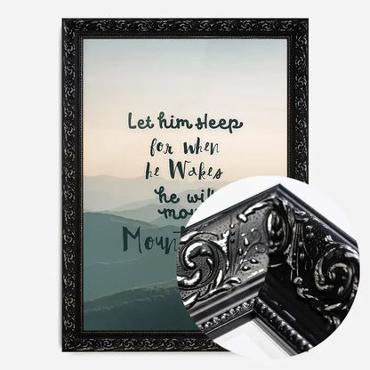 21x30cm | 8¼ x 11¾in / Black Ornate Frame