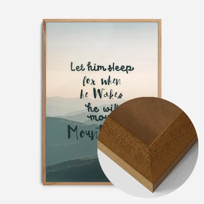 21x30cm | 8¼ x 11¾in / Oak Wood Frame