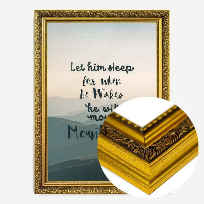 21x30cm | 8¼ x 11¾in / Gold Ornate Frame
