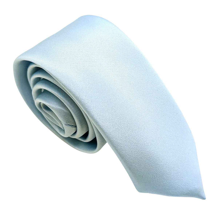 Rolled Light Blue Wedding Tie, a handmade groom accessory ideal for elegant wedding attire and formalwear coordination.