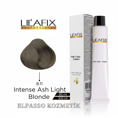 Lilafix Professional Hair Color Cream 8.11 Intense Ash Light Blonde 100ml