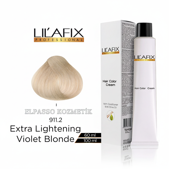 Lilafix Professional Hair Color Cream 911.2 Extra Lightening Violet Blonde 100ml