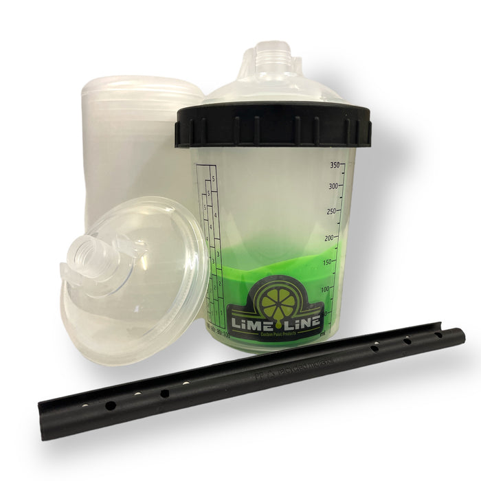 LiME LiNE Disposable Paint Spray Gun Cup Lids and Liners - Pack of 50