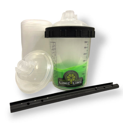 LiME LiNE Disposable Paint Spray Gun Cup Lids and Liners - Pack of 50