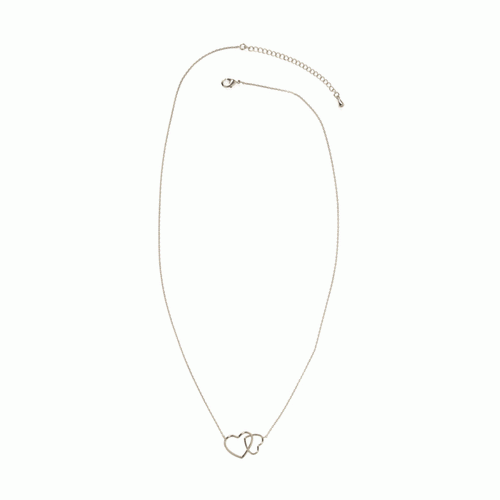 Linked Hearts Delicate Necklace