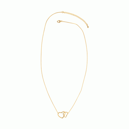 Linked Hearts Delicate Necklace