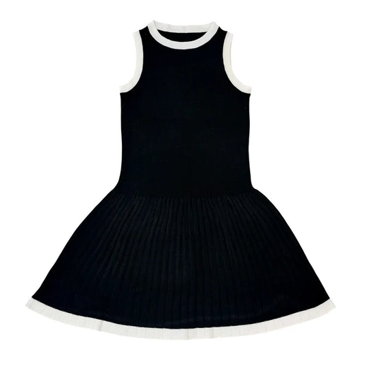 Little Olin Black Sweater Knit Dress