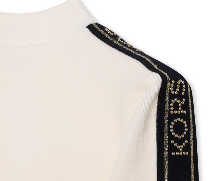 MICHAEL KORS Logo-embellished velvet dress