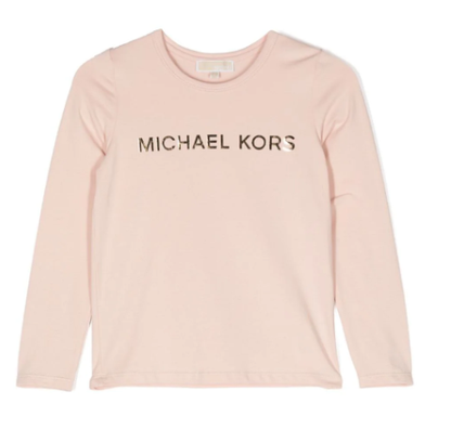 MICHAEL KORS logo-lettering long-sleeved T-shirt