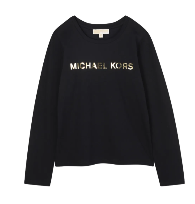 MICHAEL KORS Logo-print long-sleeved T-shirt