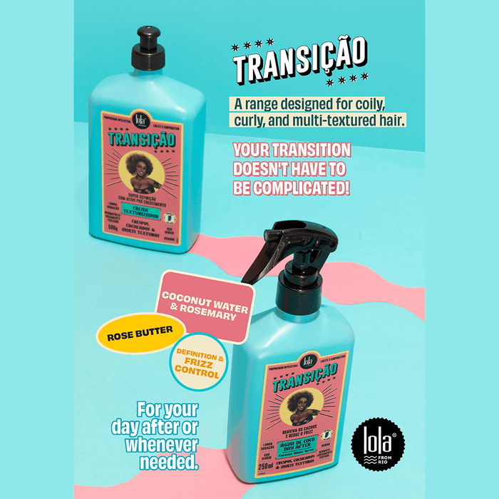 Lola from Rio Transicao Texturising Cream Natural Texture Regainer For Coily & Curly Hair 500g - Beauty Tribe