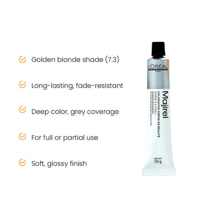 Loreal Majirel 7.3 Blonde With Gold 50Ml