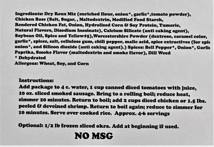 Louisiana Gumbo Mix