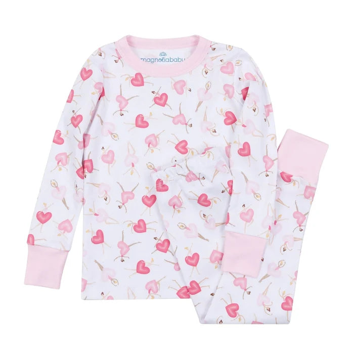 Magnolia Baby Dancing Hearts Pajama