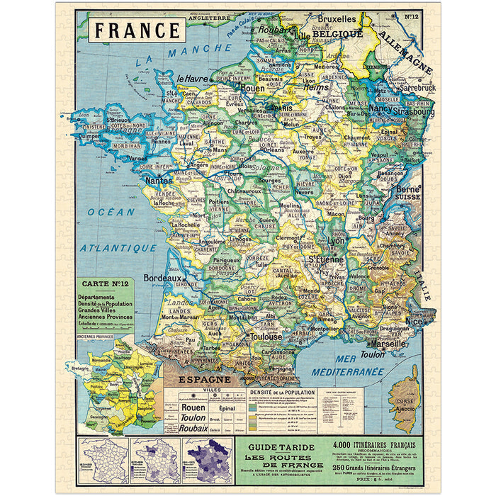 Map of France | 1,000 Piece Jigsaw Puzzle