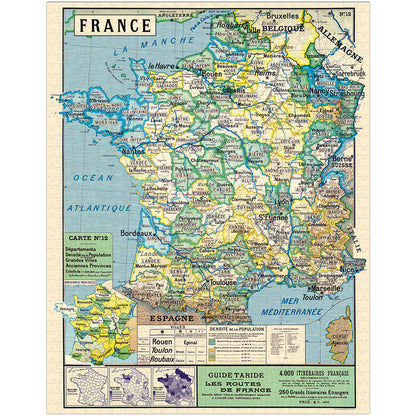 Map of France | 1,000 Piece Jigsaw Puzzle
