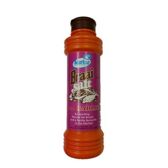 Marina Braai Salt with Garlic (400 g) from South Africa - AubergineFoods.com