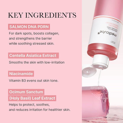 Medicube PDRN Pink Cica Soothing Toner 250ml - Beauty Tribe