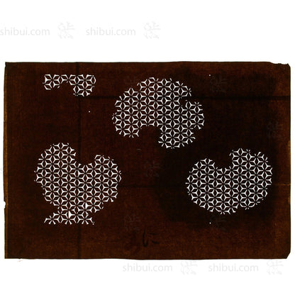 Meiji Katagami | Japanese Lacquered Paper Stencil