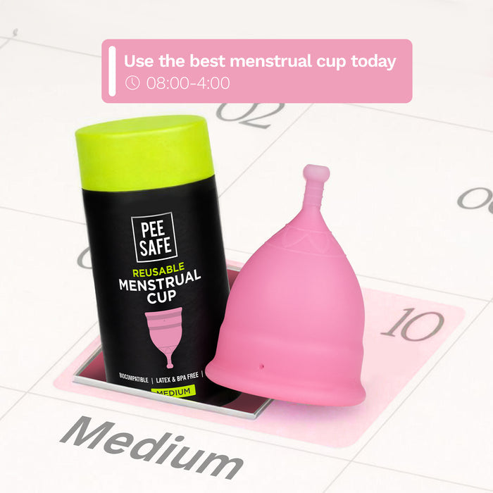 Pee Safe Menstrual Cups - Medium (Pack of 2)