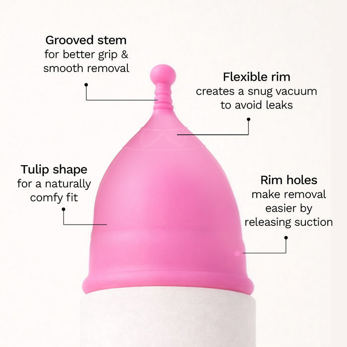 Pee Safe Menstrual Cups - Medium (Pack of 2)