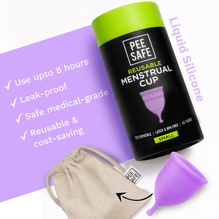 Pee Safe Menstrual Cups - Small (Pack of 2) *