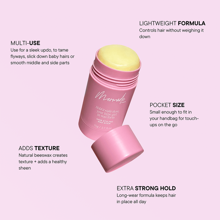 Mermade Hair Mini Hair Styling Wax Stick 15g - Beauty Tribe